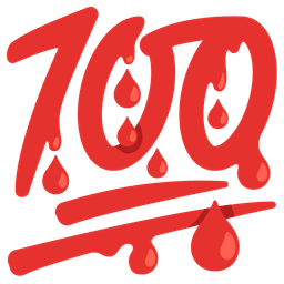 hundred points and drop of blood