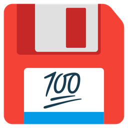 hundred points and floppy disk