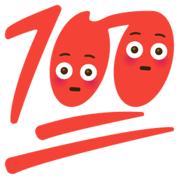 hundred points and flushed face