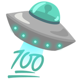 hundred points and flying saucer