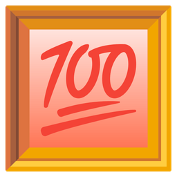 hundred points and framed picture