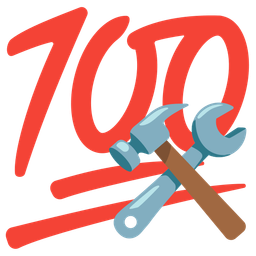 hundred points and hammer and wrench