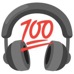 hundred points and headphone