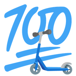 hundred points and kick scooter
