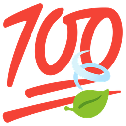 hundred points and leaf fluttering in wind