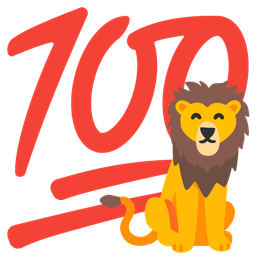 hundred points and lion
