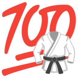 hundred points and martial arts uniform