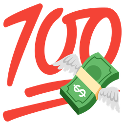 hundred points and money with wings