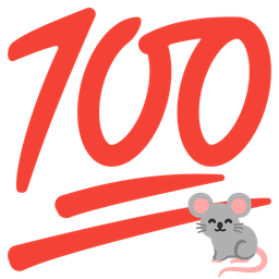 hundred points and mouse face