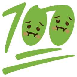 hundred points and nauseated face