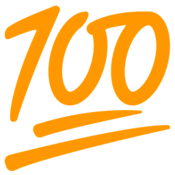 hundred points and orange heart