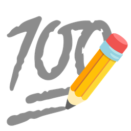 hundred points and pencil