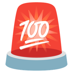 hundred points and police car light