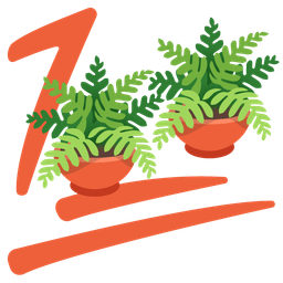 hundred points and potted plant