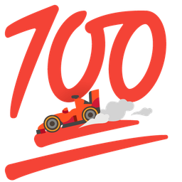 hundred points and racing car