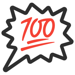 hundred points and right anger bubble