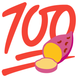 hundred points and roasted sweet potato