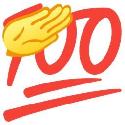 hundred points and saluting face