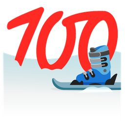 hundred points and skis