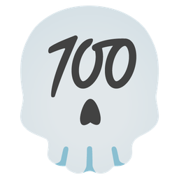 hundred points and skull