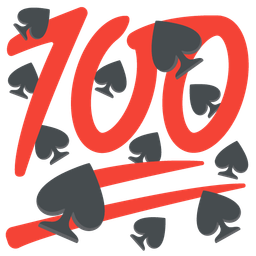 hundred points and spade suit