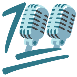 hundred points and studio microphone