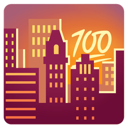 hundred points and sunset