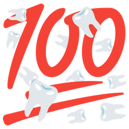 hundred points and tooth