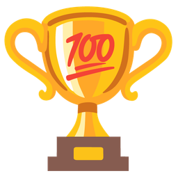 hundred points and trophy