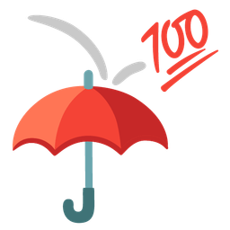 hundred points and umbrella