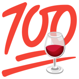 hundred points and wine glass