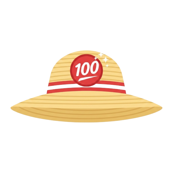 Hundred points and Woman’s hat