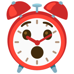 Hushed face and Alarm clock