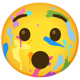 hushed face and artist palette