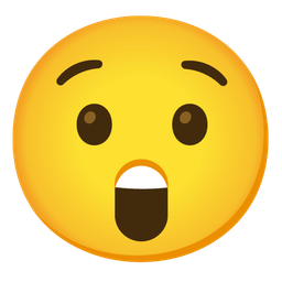 Hushed face and Astonished face