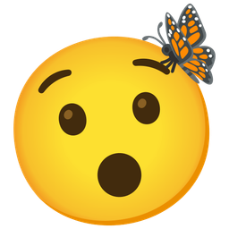 Hushed face and Butterfly