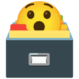 Hushed face and Card file box