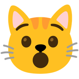 Hushed face and Cat face