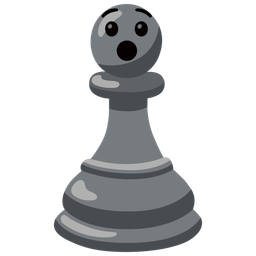 Hushed face and Chess pawn