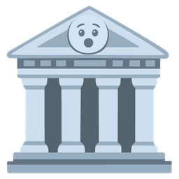 Hushed face and Classical building