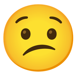 Hushed face and Confused face