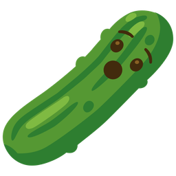 Hushed face and Cucumber