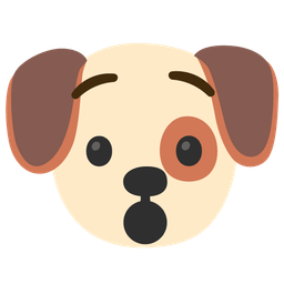 Hushed face and Dog face