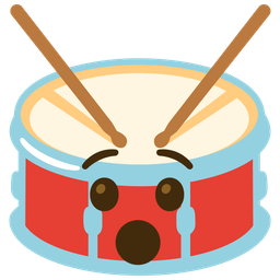 Hushed face and Drum