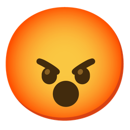 Hushed face and Enraged face