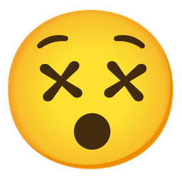 Hushed face and Face with crossed-out eyes