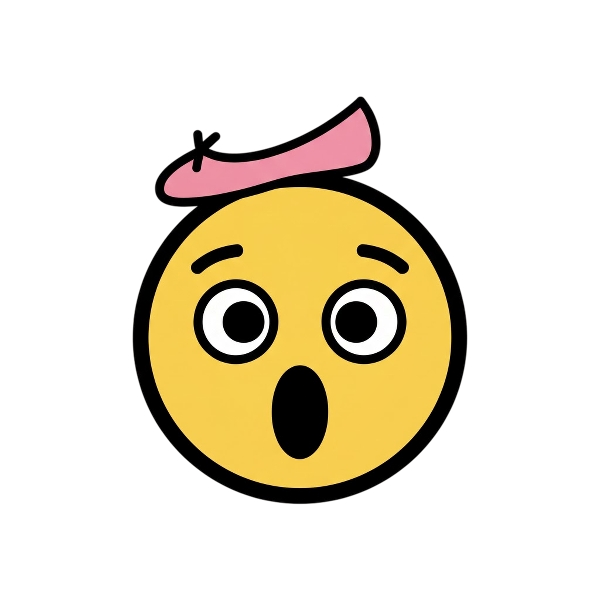 Hushed face and Flat shoe