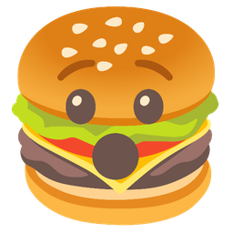Hushed face and Hamburger