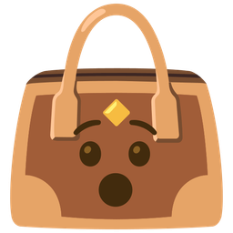 Hushed face and Handbag