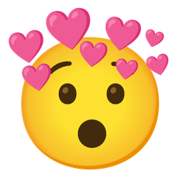 Hushed face and Heart with arrow